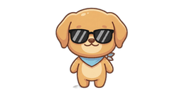 Golden with sunglasses